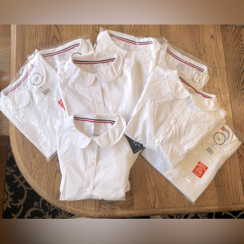 Girls Brand New French Toast White Blouses - Picture 2 of 3